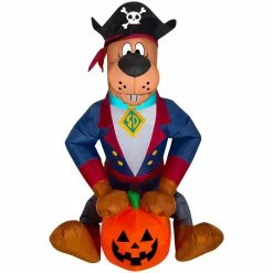 Gemmy Airblown Inflatable Scooby as Pirate, Self-Inflates, G-220657
