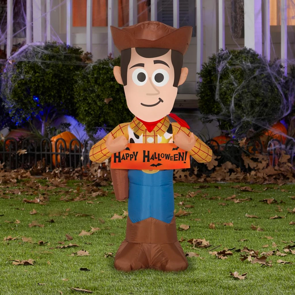 Gemmy Airblown-Woody with Banner Halloween Inflatable 4 Gemmy Airblown-Woody with Banner Halloween Inflatable - Image 2