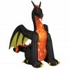Gemmy Animated Airblown Inflatable Fire and Ice Dragon with Wings, Self-Inflates, G-50202 -Cts Halloween Decoration Shop 1445682