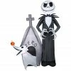 Gemmy Airblown Inflatable Jack and Zero with House, Self-Inflates, G-224416