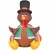 Gemmy Outdoor Airblown Inflatable Happy Turkey, Self-Inflates, G-26396 -Cts Halloween Decoration Shop 1445715