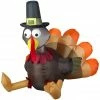 Gemmy Outdoor Airblown Inflatable Pilgrim Turkey, Self-Inflates, G-64135 -Cts Halloween Decoration Shop 1445716