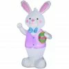 Gemmy Airblown Outdoor Bunny with Easter Egg, G-44335 -Cts Halloween Decoration Shop 1486424