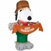 Gemmy 3.5 ft. Airblown Inflatable Snoopy as Scarecrow, G-226229 -Cts Halloween Decoration Shop 1539072