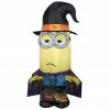 Gemmy Air-Blown Minion Kevin as Witch Inflatable, Self-Inflates, G-225176 -Cts Halloween Decoration Shop 1547576