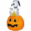 Gemmy Air-Blown Snoopy and Woodstock on Pumpkin Inflatable, Self-Inflates, G-52922 1 Gemmy Air-Blown Snoopy and Woodstock on Pumpkin Inflatable, Self-Inflates, G-52922 -Cts Halloween Decoration Shop 1547581