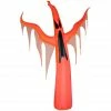 Gemmy Neon Airblown with Black Light, Orange Ghost -Cts Halloween Decoration Shop 1547593