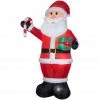 Gemmy Airblown Inflatable Santa with Gift and Candy Cane -Cts Halloween Decoration Shop 1572769