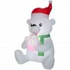 Gemmy Animated Inflatable Polar Bear with Cupcake 1 Gemmy Animated Inflatable Polar Bear with Cupcake -Cts Halloween Decoration Shop 1572775