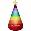 Gemmy Airblown Inflatable Rainbow Christmas Cone Tree -Cts Halloween Decoration Shop 1572792
