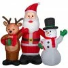 Gemmy Airblown Inflatable Santa and Friends Scene -Cts Halloween Decoration Shop 1572799