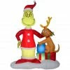 Gemmy Airblown Inflatable Grinch and Max with Presents -Cts Halloween Decoration Shop 1572848
