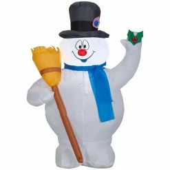 Gemmy Airblown Inflatable Frosty with Broom