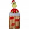Gemmy Animated Inflatable Grinch in Chimney -Cts Halloween Decoration Shop 1572879