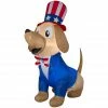 Gemmy Airblown Inflatable Patriotic Pooch Decoration -Cts Halloween Decoration Shop 1634581