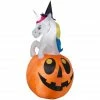 Gemmy Airblown-Unicorn with Color Changing Horn in a Pumpkin Inflatable Decoration, G-223128 1 Gemmy Airblown-Unicorn with Color Changing Horn in a Pumpkin Inflatable Decoration, G-223128 -Cts Halloween Decoration Shop 1694668