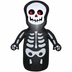 Gemmy Airblown Happy Skeleton Inflatable Decoration, G-224430