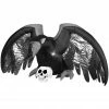 Gemmy Airblown Mixed Media Crow with Skull Inflatable Decoration, G-224694 -Cts Halloween Decoration Shop 1694681
