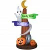 Gemmy Airblown-Ghost Wrapped Around Sign Post-LG Scene -Cts Halloween Decoration Shop 1694759