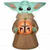 Gemmy Airblown-The Child with Pumpkin-SM-Star Wars -Cts Halloween Decoration Shop 1694765