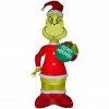 Gemmy Airblown Inflatable Grinch with Ornament, Giant Size, Dr. Seuss -Cts Halloween Decoration Shop 1736974
