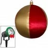 Gemmy Airblown Mixed Media Hanging Velvet Ornament, Round Vertical Stripes with External Spotlight -Cts Halloween Decoration Shop 1737007