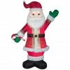 Gemmy Airblown Mixed Media Luxe Santa with Candy Cane -Cts Halloween Decoration Shop 1737019