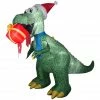 Gemmy Animated Airblown Inflatable T-Rex with Present -Cts Halloween Decoration Shop 1737051