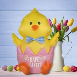 Gemmy Airdorable Airblown Easter Hatching Chick 9 Gemmy Airdorable Airblown Easter Hatching Chick -Cts Halloween Decoration Shop 1874510 A3