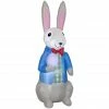 Gemmy Airblown Dapper Easter Bunny with Egg -Cts Halloween Decoration Shop 1874513