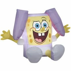 Gemmy Airblown Spongebob In Easter Outfit SM