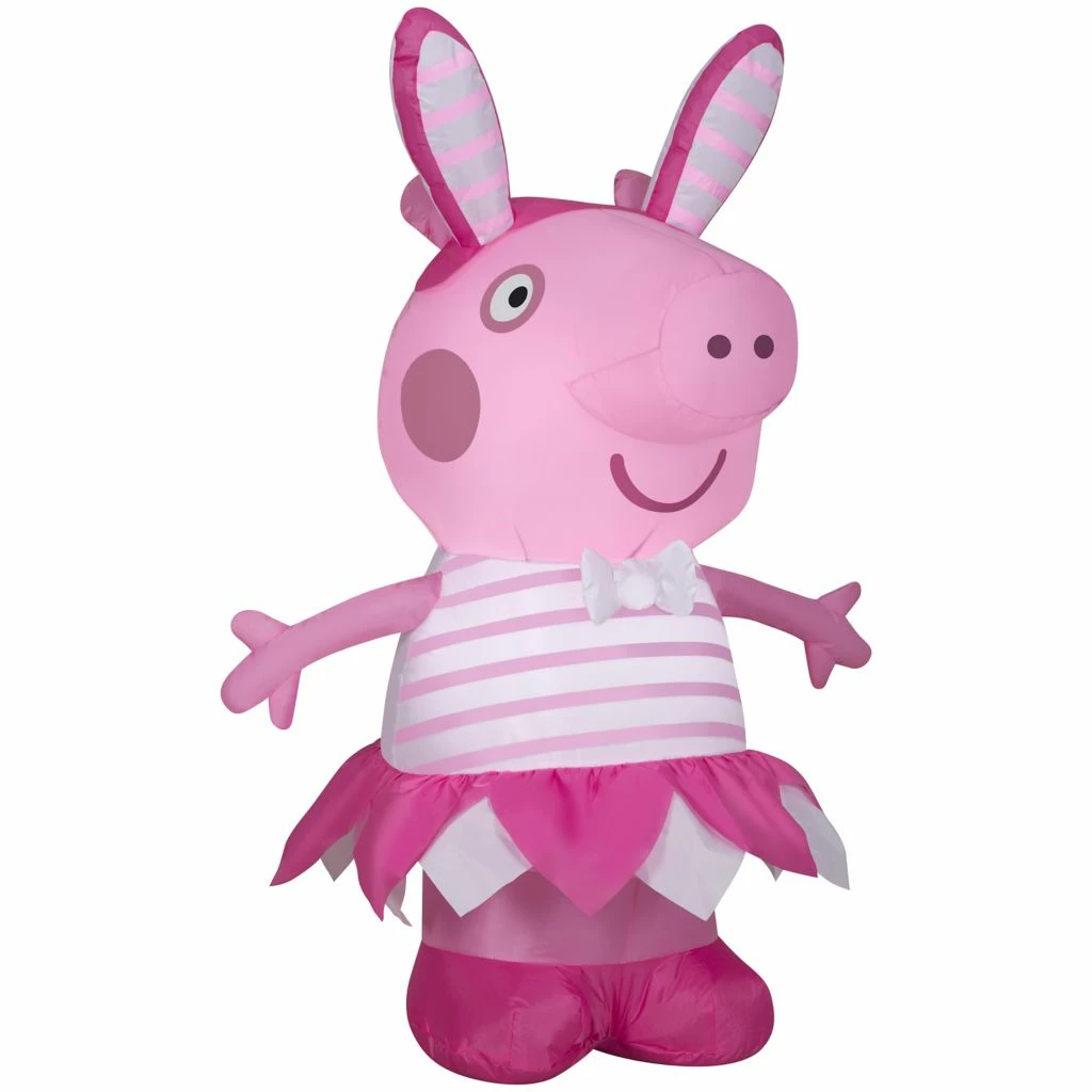 Gemmy Airblown Peppa Pig In Easter Outfit SM 3 Gemmy Airblown Peppa Pig In Easter Outfit SM