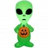 Gemmy Airblown Inflatable Alien with Jack-O'-Lantern -Cts Halloween Decoration Shop 1904180