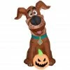 New! Gemmy Airblown Inflatable SCOOB Puppy with Pumpkin, G-228439 -Cts Halloween Decoration Shop 1904202
