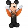 New! Gemmy Airblown Inflatable Mickey Mouse as Vampire with Candy Toss Vest -Cts Halloween Decoration Shop 1904203