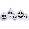New! Gemmy Airblown Inflatable Jack Skellington White Pumpkin Faces Collection Scene -Cts Halloween Decoration Shop 1904209