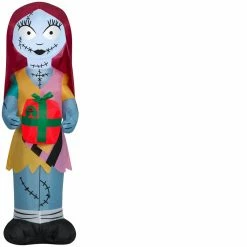 New! Gemmy Airblown Inflatable Sally with Gift Box, G-116473