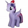 New! Gemmy Airblown Inflatable Twilight Sparkle with Santa Hat, G-118991 -Cts Halloween Decoration Shop 1935146