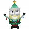 New! Gemmy Airblown Inflatable Minion Dave with Light String, G-119007 -Cts Halloween Decoration Shop 1935148