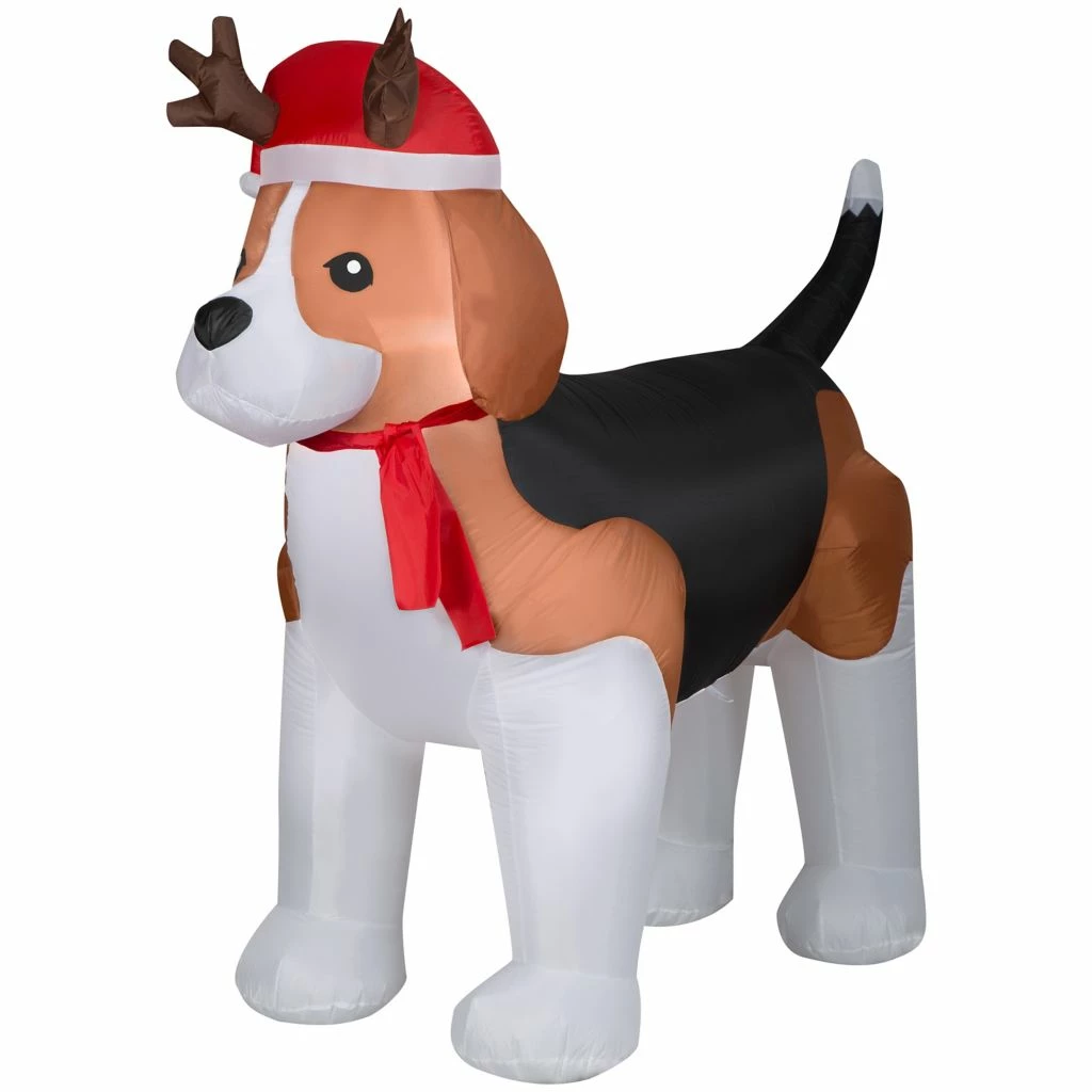 New! Gemmy Airblown Inflatable Christmas Beagle, G-119564 3 New! Gemmy Airblown Inflatable Christmas Beagle, G-119564