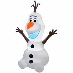New! Gemmy Airblown Inflatable Olaf in Sitting Pose, G-39842